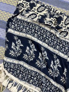 Boho Print Shorts with Tassel Trim