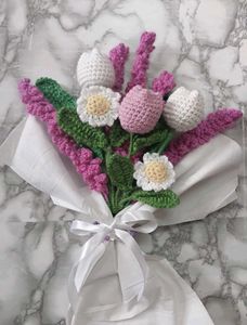 Handmade Crocheted Flower Bouquet