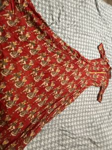Pure Kalamkari  Ethnic Maxi Dress