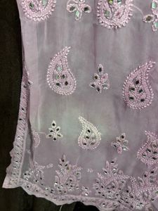Pink Chikankari Kurta