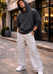 LOSTCTRL Unisex Deconstructed Utility Trousers