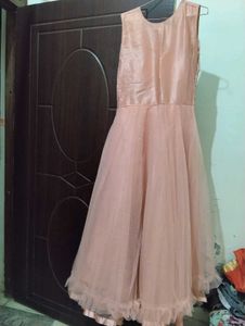 Stunning Peach Embellished Gown
