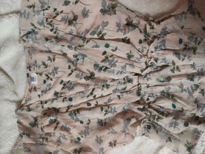 Sheer Floral Peplum top