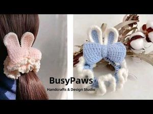 Crocheted Cat Ear Hair Clips 😊💞