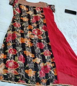 Vibrant Floral Print Kurta