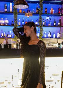 Elegant Black Lace Dress