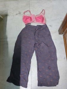 Pink & Grey Printed Lounge Set