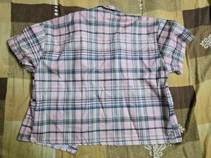 Trendy Plaid Button-Up Shirt