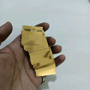 Golden Fashion Earring Display Cards