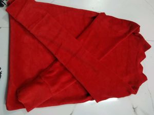 Red Velvet Long Sleeve Top