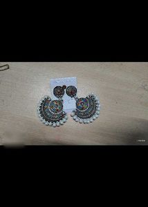 Fashionable Colorful Pearl Drop Earrings jumke bal