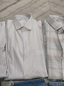 Classic White Textured Dress Shirt