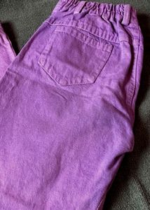 PURPLE WIDE LEG JEANS