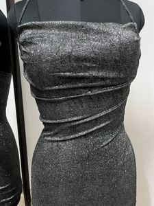 Padded Glitter Shimmer Bodycon Dress