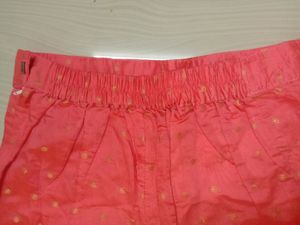 Unused Peach Sharara Gota Work Palazzo for Women