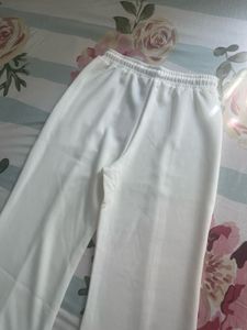 White Flared Lounge Pants