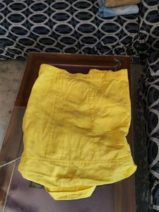 Bright Yellow Denim Jacket