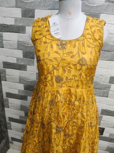 Heavy Gown With Pearl Shrug