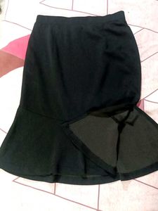 Black Flared Skirt