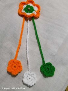 Handmade Tricolor Flower Hair Clip