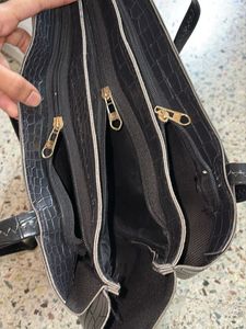 Chic Croc Embossed Tote Bag