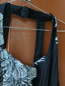 Flowy Black Floral Maxi Dress