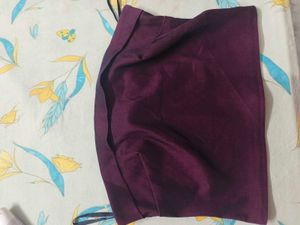 Elegant Silk Blouse - Deep Plum