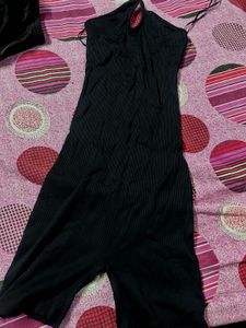 Sleek Black Halter Neck Jumpsuit