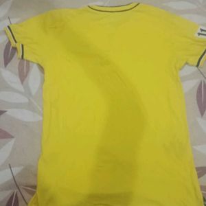 Men's Yellow Graphic T-Shirt