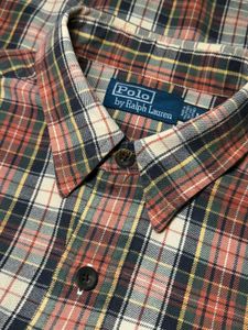 POLO RALPH LAUREN PLAID FLANNEL DUAL POCKET SHIRT