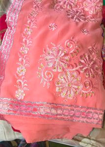 Embroidered 8 different saree Set