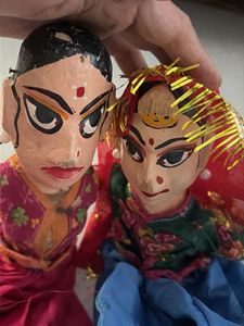 Vintage Handcrafted Indian Dolls