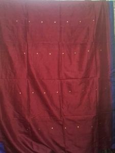vintage  Maroon &amp; Blue silk saree