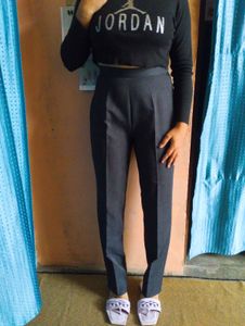 🤍🖤Elegant Grey High-Waisted Pants🖤🤍