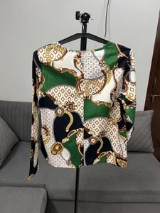 Stylish Printed Long Sleeve Top
