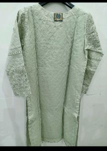 Embellished Mint Green Kurta Set