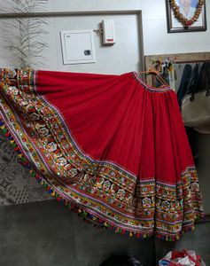 Navratri garba Red Lehenga Choli Set
