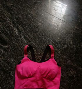 Pink Sports Bra
