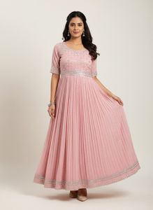 Pink Anarkali Dress