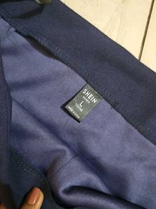 Navy Blue Sequin Skirt