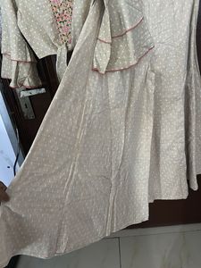 GLOBAL DESI Embroidered Crop Top &amp; Palazzo Set