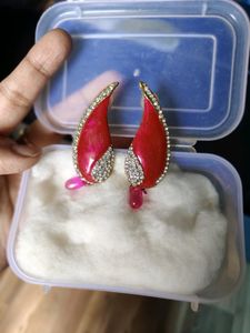 Ethnic Earrings In Pink