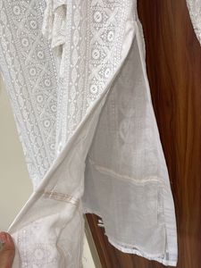 White Chikankari kurta