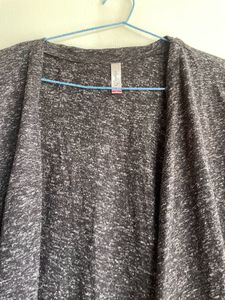 Gray Knit Cardigan
