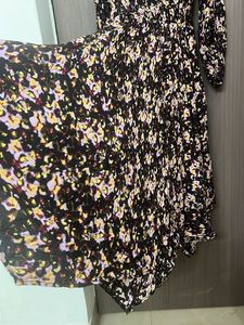 Branded Chic Floral Print Midi Dress for M &amp;L