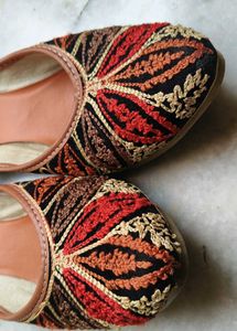 Embroidered Juttis - Women's Flats