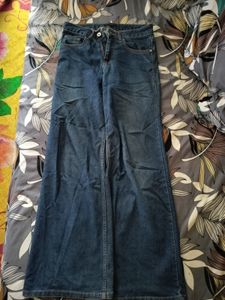 Classic Blue Denim Flare Jeans