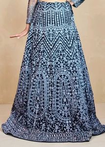 Elegant  Black Embroidered Lehenga Choli