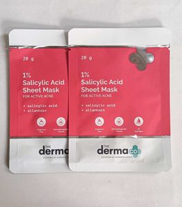 2 The Derma Co 1% Salicylic Acid Sheet Mask