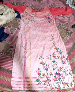 Pretty Pink Floral Kurta